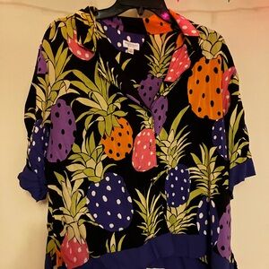 Tropical Fruit Print Shirt